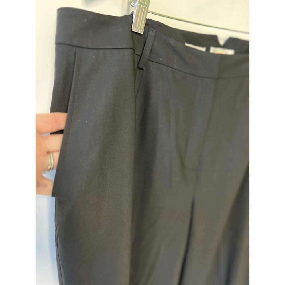 NEW VTG Talbots Black Wool Blend Pants 20W Plus Size Fabric Made Italy Classic - Picture 4 of 14